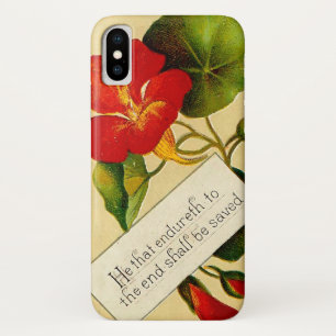Bijbelse Floral iPhone X Hoesje