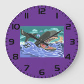 Bijbelse Jonah en de walvisoceaan scene Grote Klok (Voorkant)