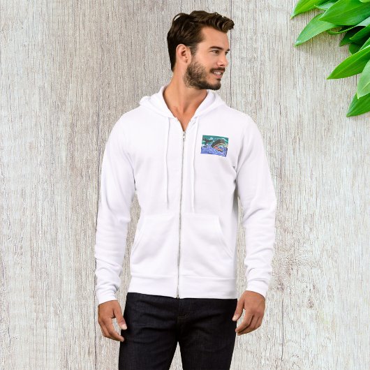 Bijbelse Jonah en de walvisoceaan scene Hoodie