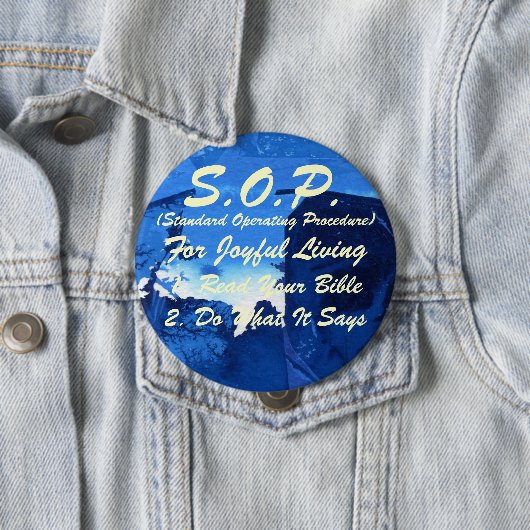 Bijbelse S.O.P.-Button Ronde Button 4,0 Cm (In situ)