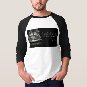 Bijbelse Schrift 1 Petrus 5:8 KJV 3/4 Mannen T-shirt