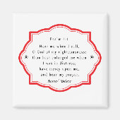 Bijbelse scriptie Psalm 4-1 Magneet (Voorkant)