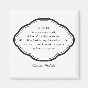 Bijbelse scriptie Psalm 4-1 Magneet