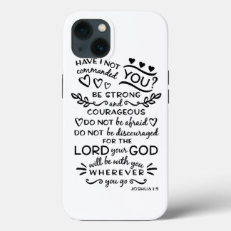 Bijbelse scripts Verse Joshua 1:19 iPhone 13 Hoesje