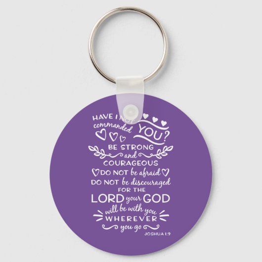 Bijbelse Sleutelhanger Scripts Joshua 1 (Voorkant)