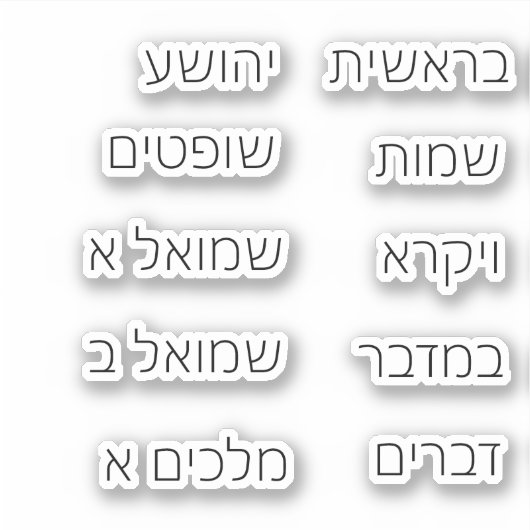 Bijbelse Stickers (Voorkant)