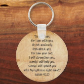 Bijbelse Verse Isaiah 40:10 Sleutelhanger (Voorkant)