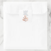 Bijbelse Verse Lord Leafy Square Sticker (Tas)