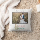 Bijbelse Verse Love Weddenschap Fotokoppel Letteri Kussen (Deken)