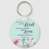 Bijbelse Verse Round Sleutelhanger (Voorkant)