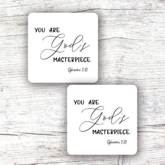 Bijbelse verse Square sticker