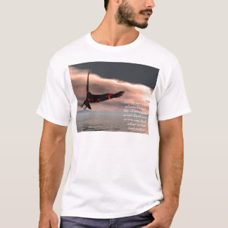 Bijbelse versie Isaiah 40: 28-31 met Eagle T-shirt