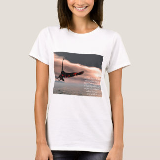 Bijbelse versie Isaiah 40: 28-31 met Eagle T-shirt
