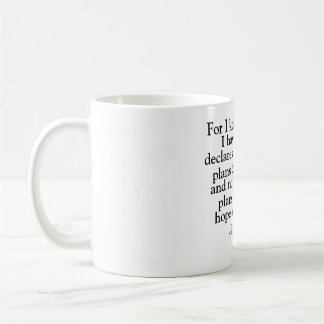 Bijbelse versie Jeremiah 29:11 Koffiemok