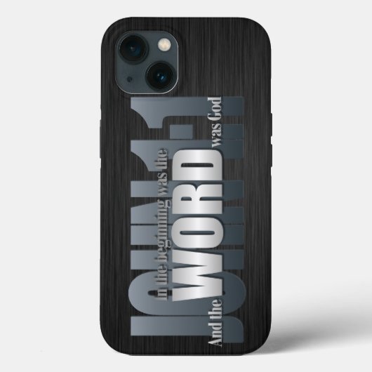 Bijbelse versie - John 1:1 Case-Mate iPhone Case (Achterkant)