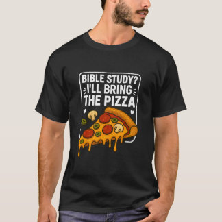 Bijbelstudie Ik Breng Pizza Christelijk Geloof Leu T-shirt