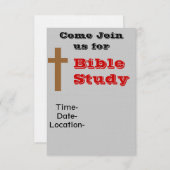 Bijbelstudie Kaart (Voorkant / Achterkant)