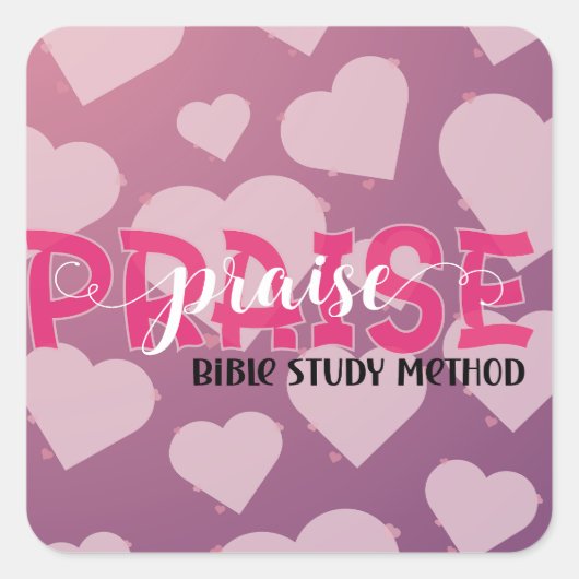 Bijbelstudie Vierkante Sticker (Voorkant)