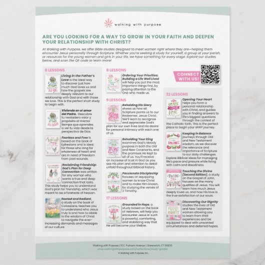 Bijbelstudiemogelijkheden voor volwassen vrouwen F Flyer (Voorkant)