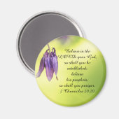 Bijbeltekst 2 Chronicles 20:20 Magneet (Voorkant / Achterkant)