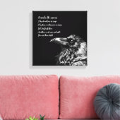 Bijbeltekst Lukas 12:24 Canvas Afdruk (Insitu (Woonkamer))