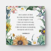 Bijbelvers, 1 Corinthians 13:4, Fotoplaat (Voorkant)