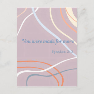 Bijbelvers ansichtkaart Christelijke typografie Briefkaart