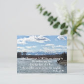 Bijbelvers Ansichtkaart Psalm 46:10 Briefkaart (Staand voorkant)