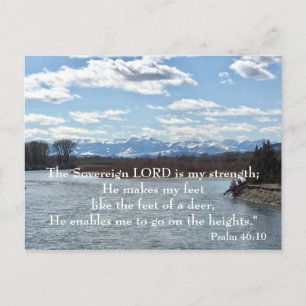 Bijbelvers Ansichtkaart Psalm 46:10 Briefkaart