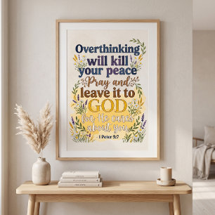 Bijbelvers christelijk geloof waterverftechniek ty poster