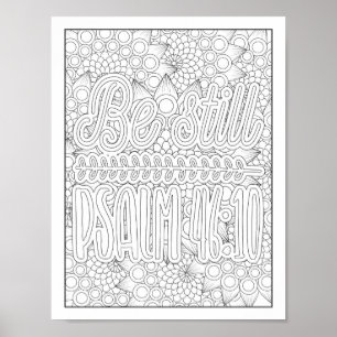 Bijbelvers/Christelijke Volwassen Kleurstof Poster