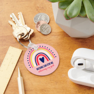 BIJBELVERS CITAAT MODERN  BOHO REGENBOOG SLEUTELHANGER