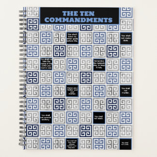 Bijbelvers De tien geboden van de Griekse kunst Planner