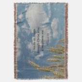 Bijbelvers: Filippenzen 4:13 Deken (Voorkant Verticaal)