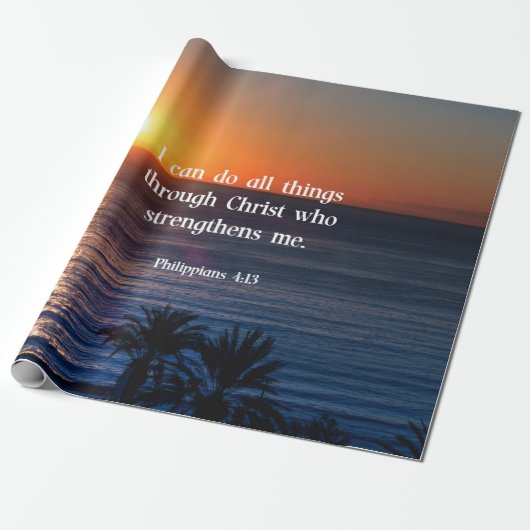 Bijbelvers, Filippijnen 4:13 Cadeaupapier (Uitgerold)