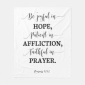 Bijbelvers fleece deken (Voorkant)