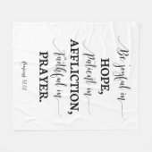 Bijbelvers fleece deken (Voorkant (Horizontaal))