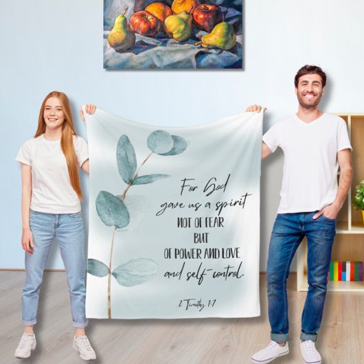 Bijbelvers fleece deken