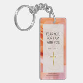 Bijbelvers Floral Sleutelhanger (Voorkant Links)