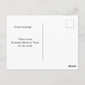 Bijbelvers geheugenkaart briefkaart (Achterkant)