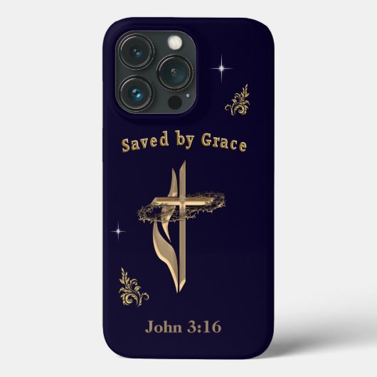 Bijbelvers gered door genade Case-Mate iPhone case (Achterkant)