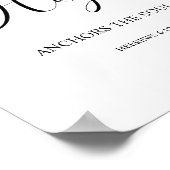 Bijbelvers Hebreeuws bladeren script Poster (Hoek)