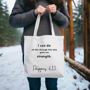Bijbelvers Inspirerend Filipijnse Canvas tas