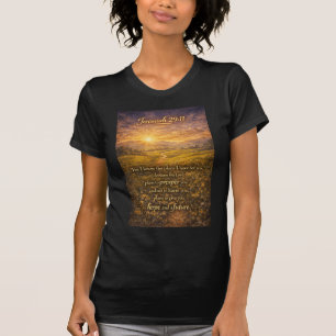 Bijbelvers Jeremia 29:11 Christelijke Dames T-shir T-shirt