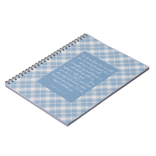 Bijbelvers Jesaja 41:10, 13 Notitieboek (Linkerzijde)