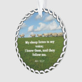 Bijbelvers, Johannes 10:27, Mijn schapen... Ornament (voorkant)