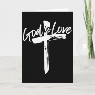 Bijbelvers Johannes 4_8 God Is Liefde Christelijk  Kaart