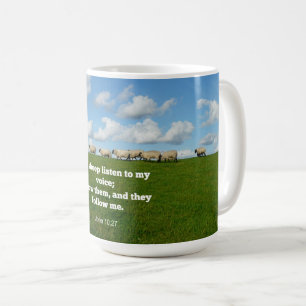 Bijbelvers, John 10:27, Mijn schapen.. Koffiemok
