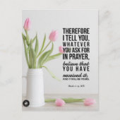 Bijbelvers Kaart Marcus 11:24 - Briefkaart (Voorkant)