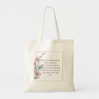 Bijbelvers Openbaring 3:20 Canvas tas-n3 Tote Bag